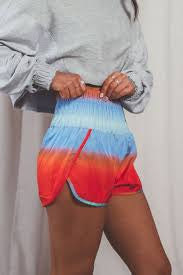 FREE PEOPLE Smocked Waist THE WAY HOME Shorts