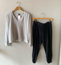 BOBI Shirred FOCUSED Modal Jersey Crop Pant
