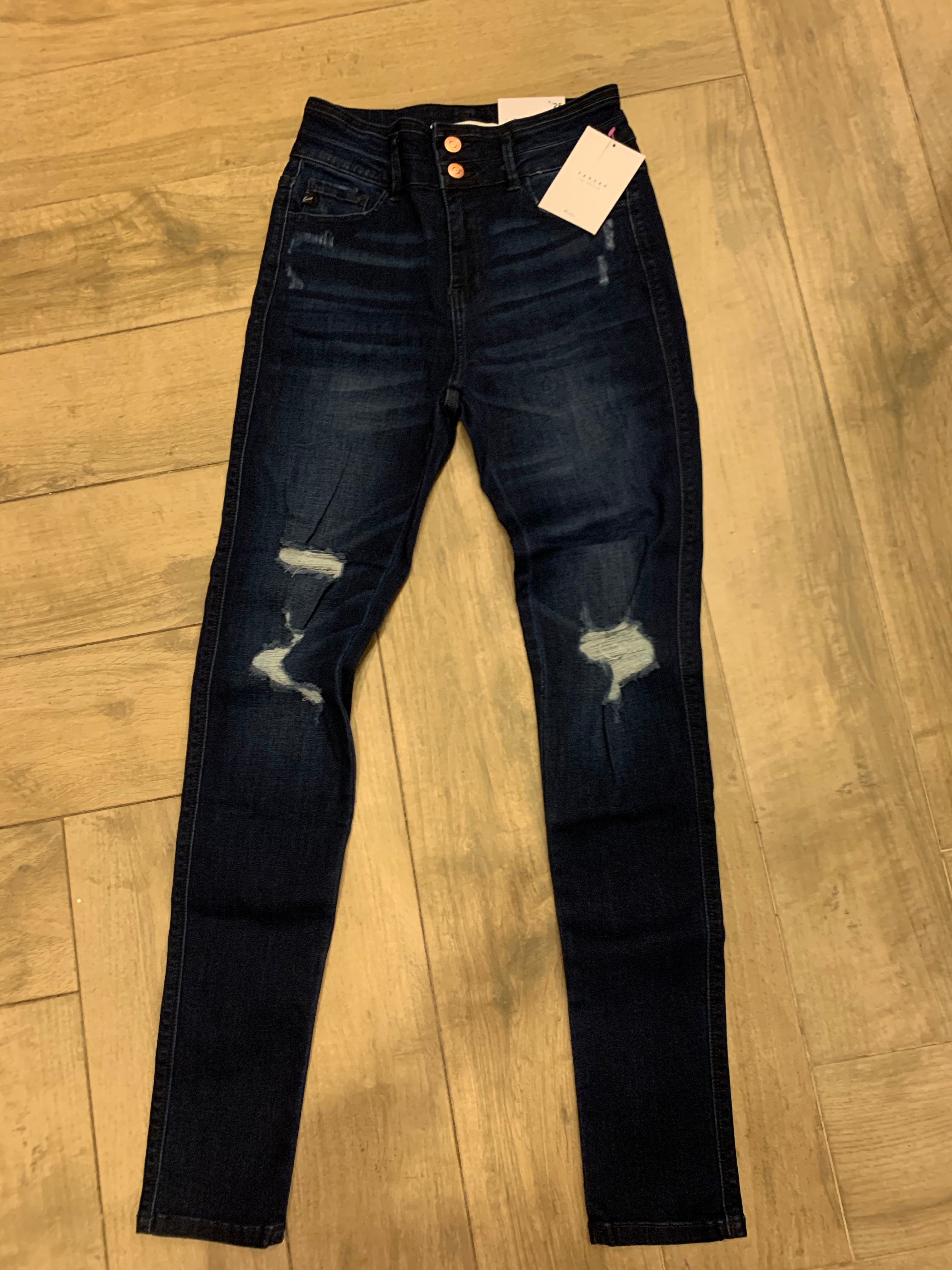 KANCAN PURSUIT DoubleBand HiRise Skinny Jeans