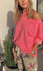ADMISSION One Shoulder Slouchy Top
