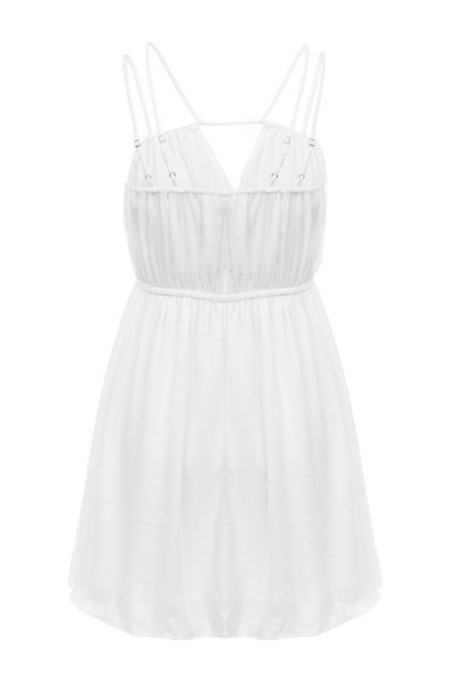 *BELIEVE Strappy WaistBand Satin Dress