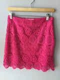 STRAY CROCHET LACE MINI SKIRT