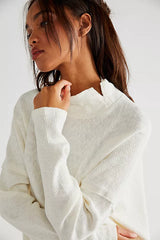 FREE PEOPLE Ribbed CASEY TUNIC Top