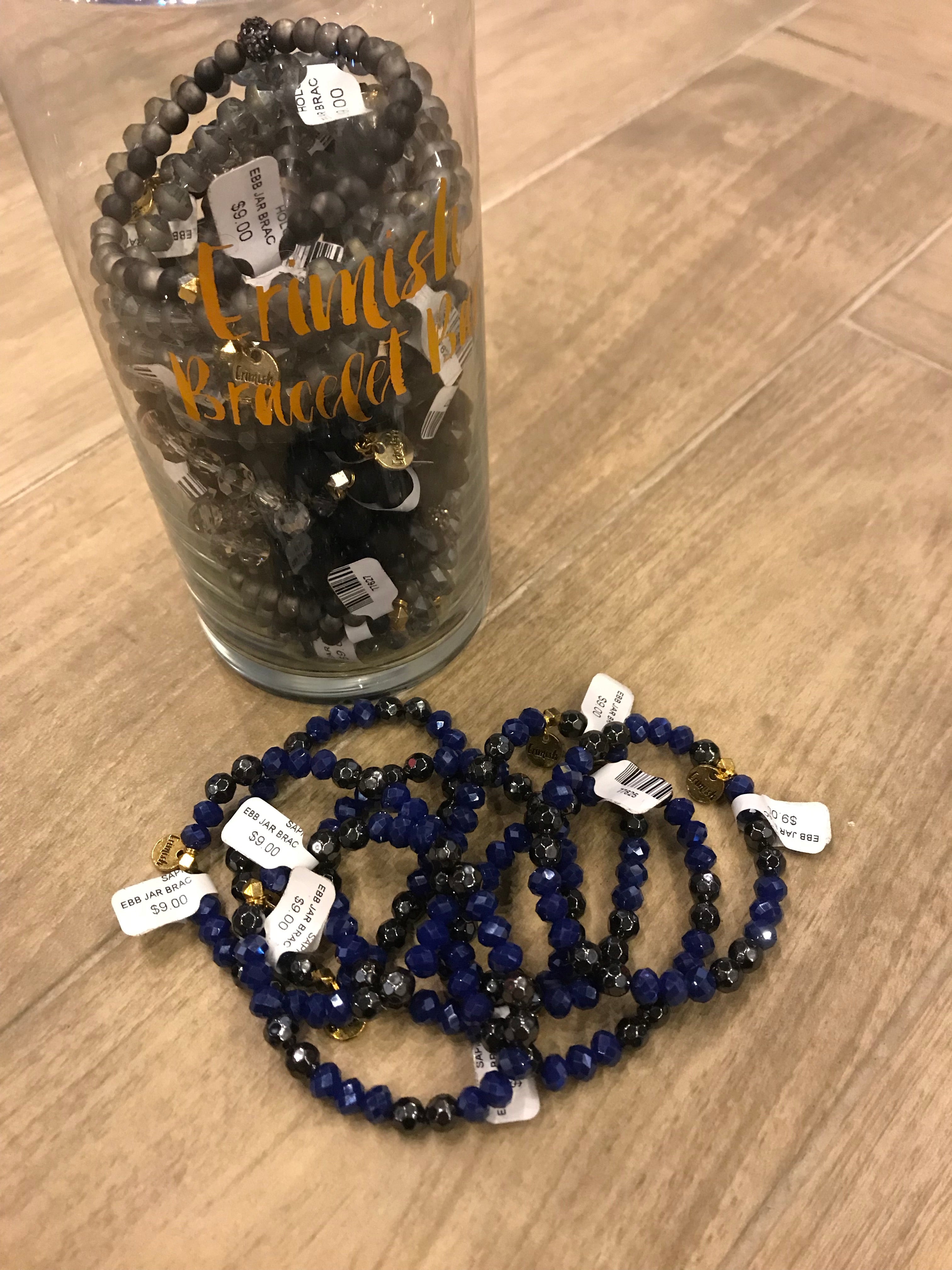 ERIMISH SAPPHIRE Beaded Stretch Bracelet