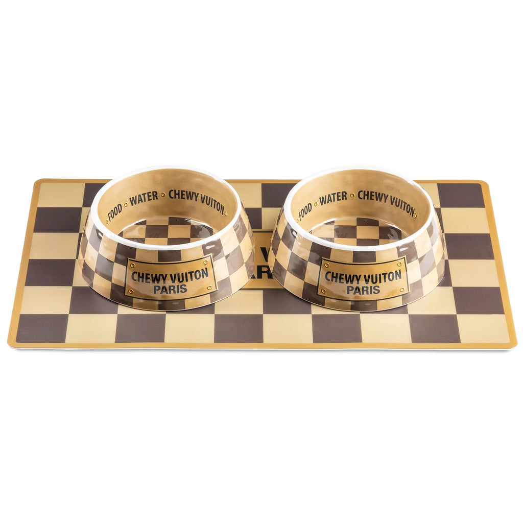 HDD Logo CHEWY VUITON Dog Bowl