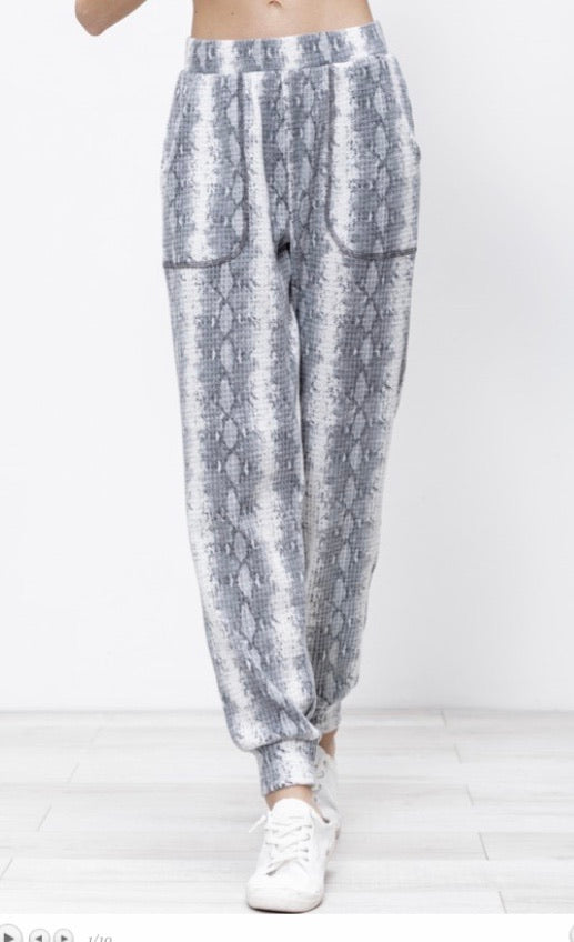 Mittoshop WELBORN Python Brushed WaffleKnit Jogger Pant