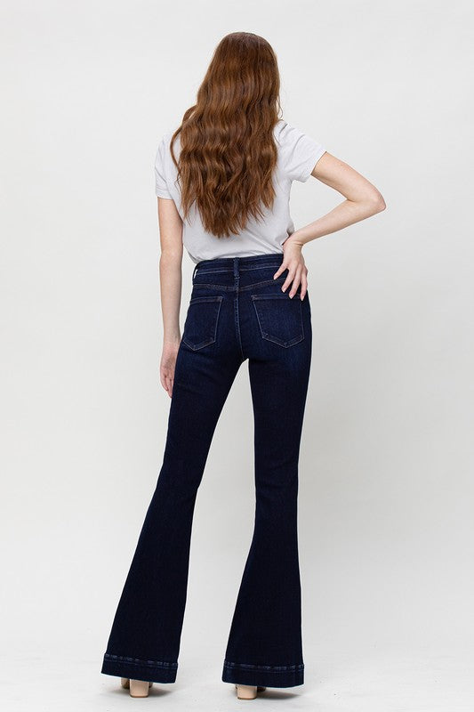 VERVET Hi~Rise BELLA FashionHem Flare Jean