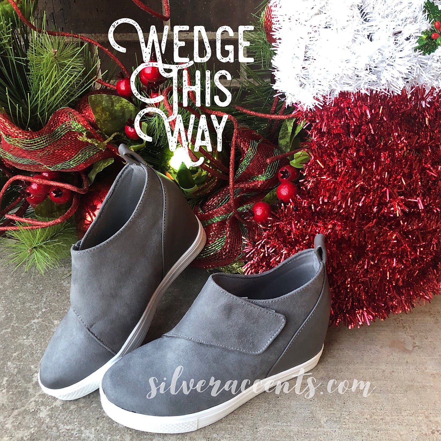 WEDGE THIS WAY Wrap Wedge Sneaker Shoe