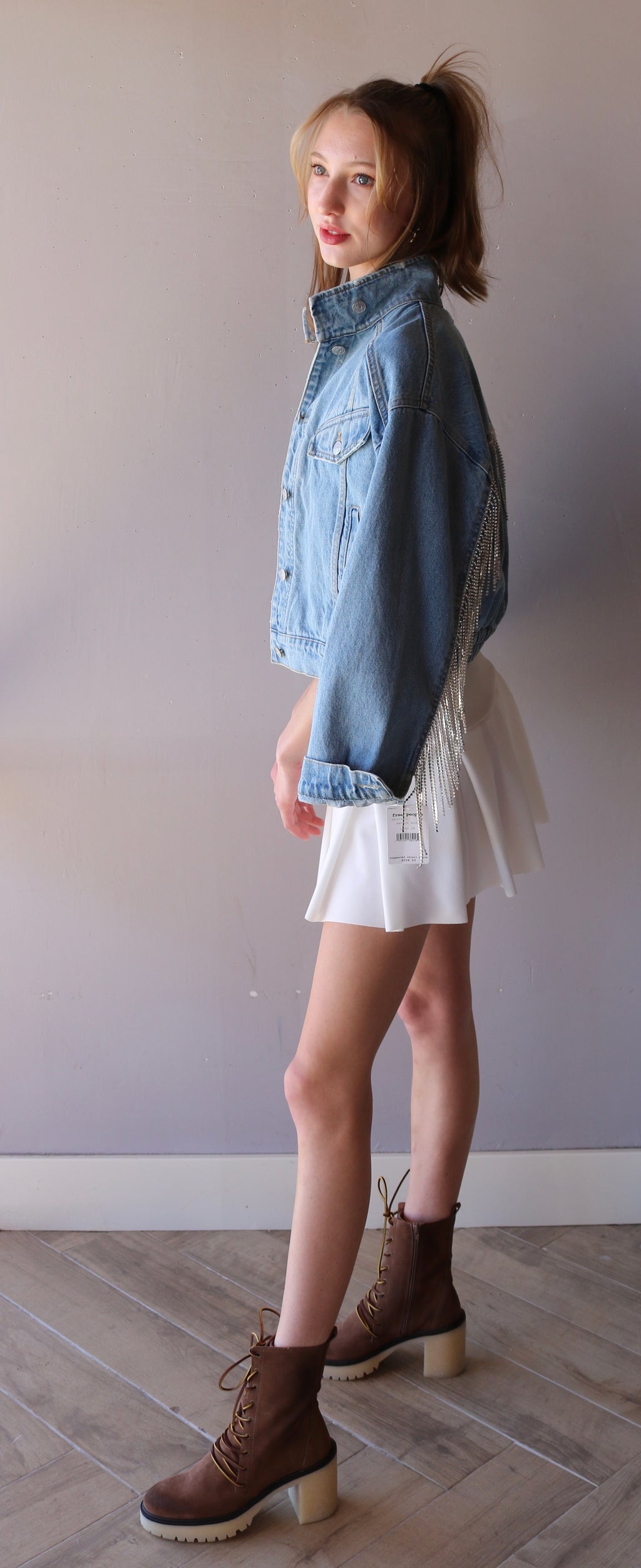 SCOUT Pleated StretchKnit Skirt