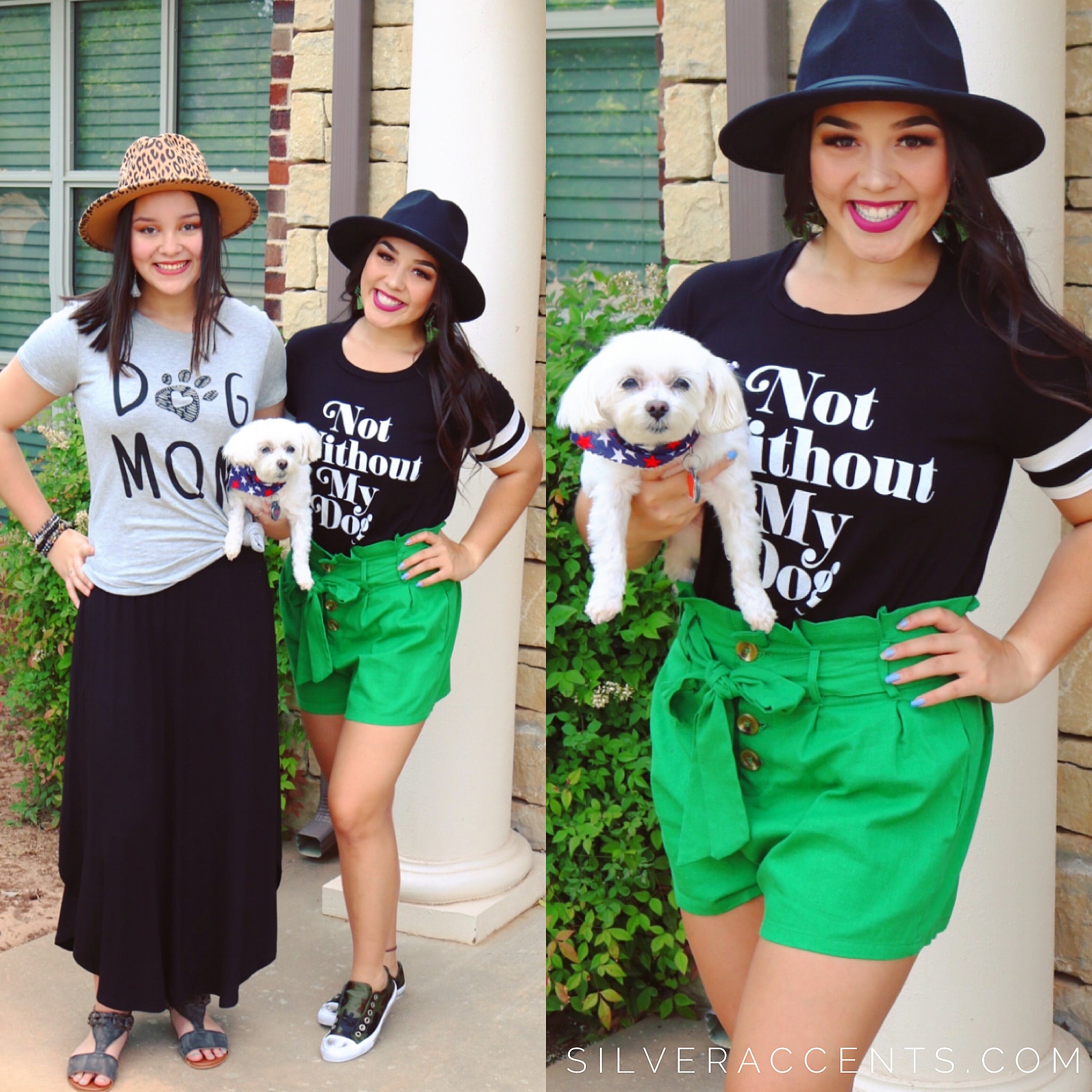 Zutter NOT WITHOUT MY DOG  Graphic Ringer Tee Top