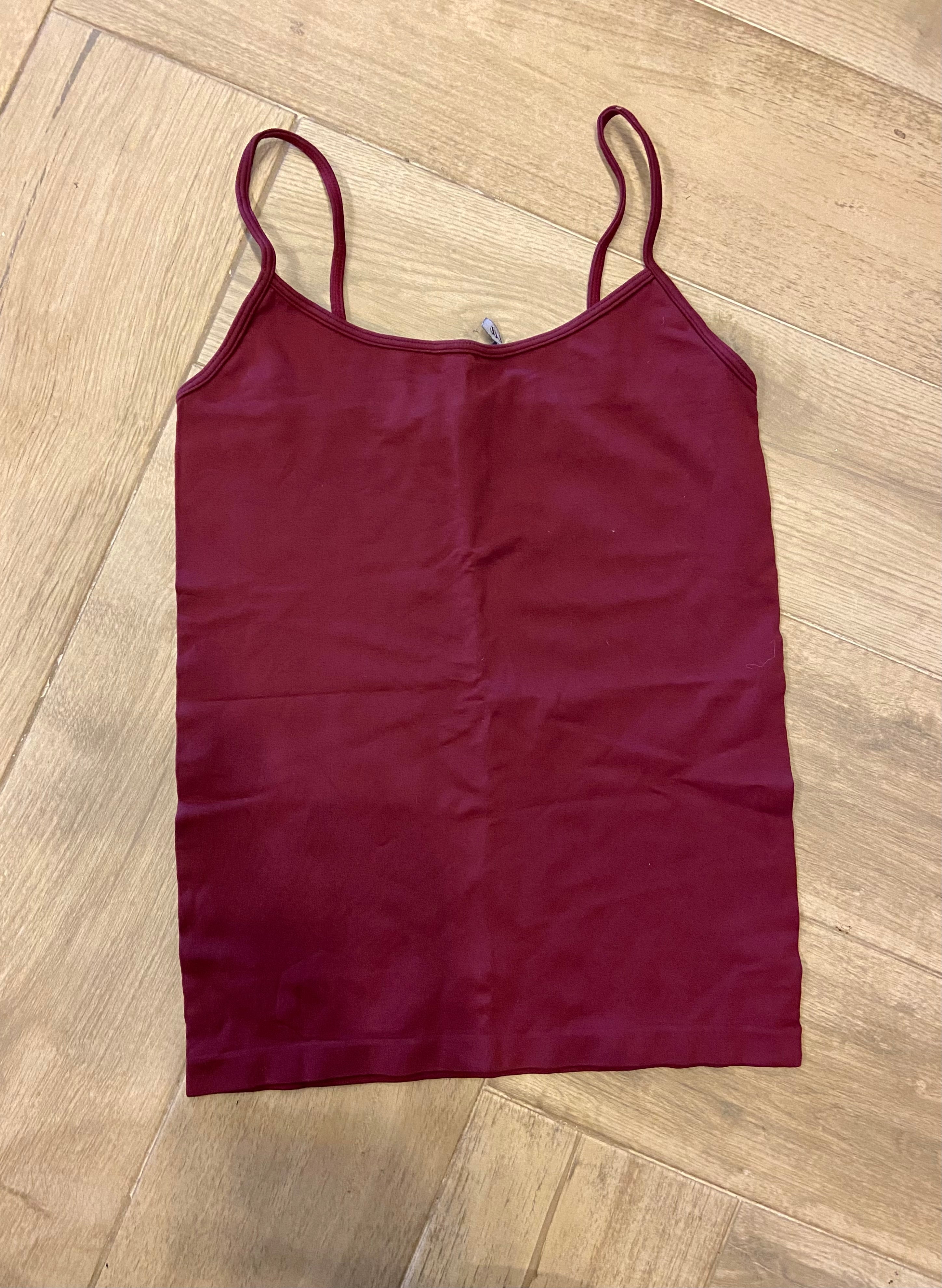 FORNIA Burgundy Cami Tank