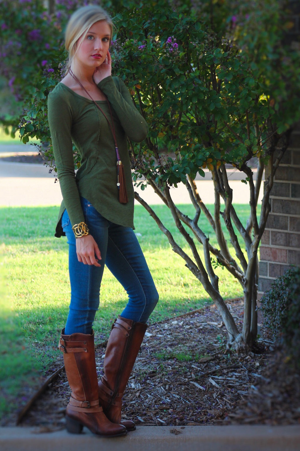 BOBI Slub Jersey TRUE GRIT RawSeam ScoopHem Top