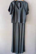 BOBI BLACK Silk RINGER Raglan Top