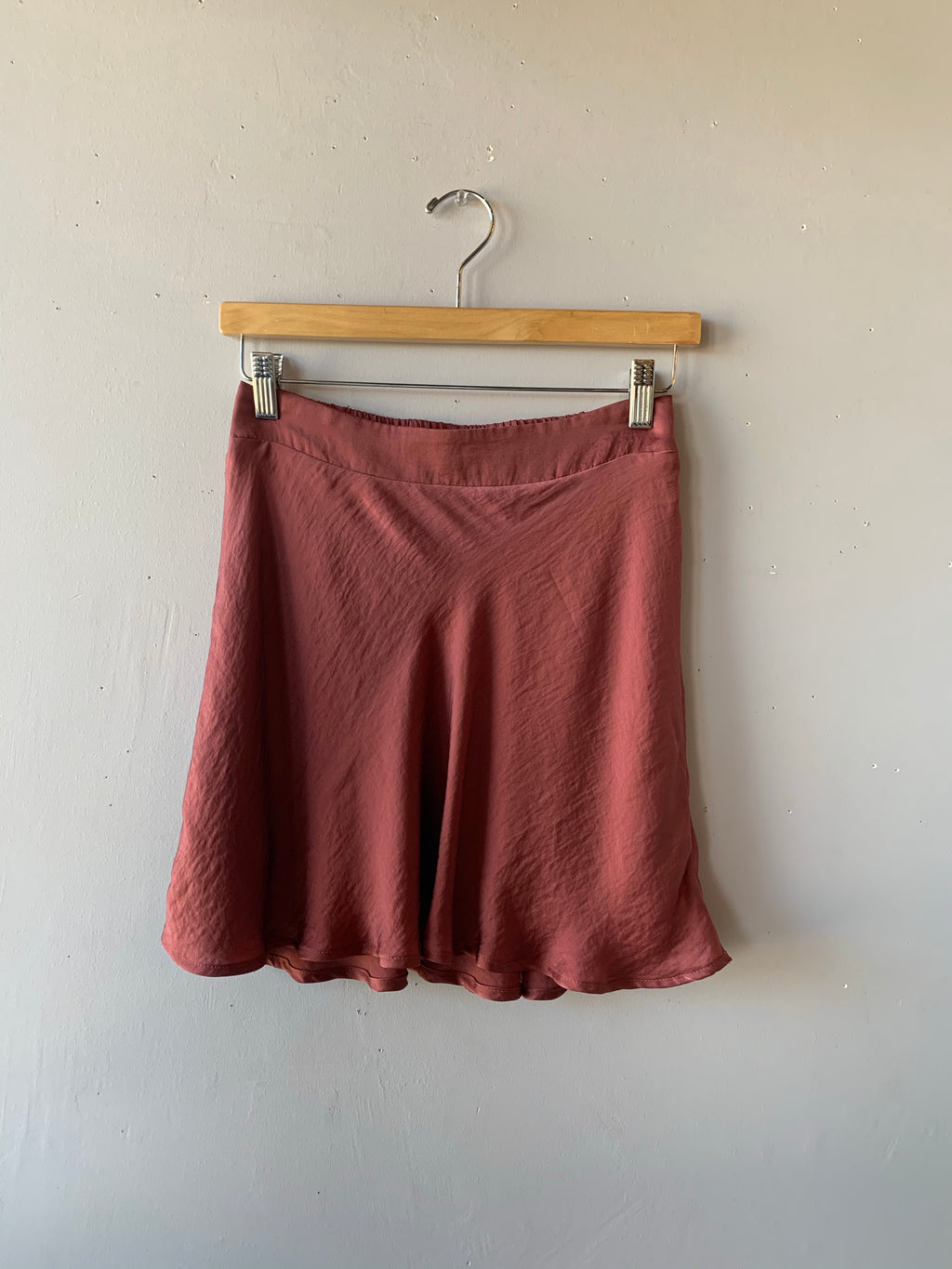 WIishlist! CREEDENCE WaistBand Satin Mini Skirt