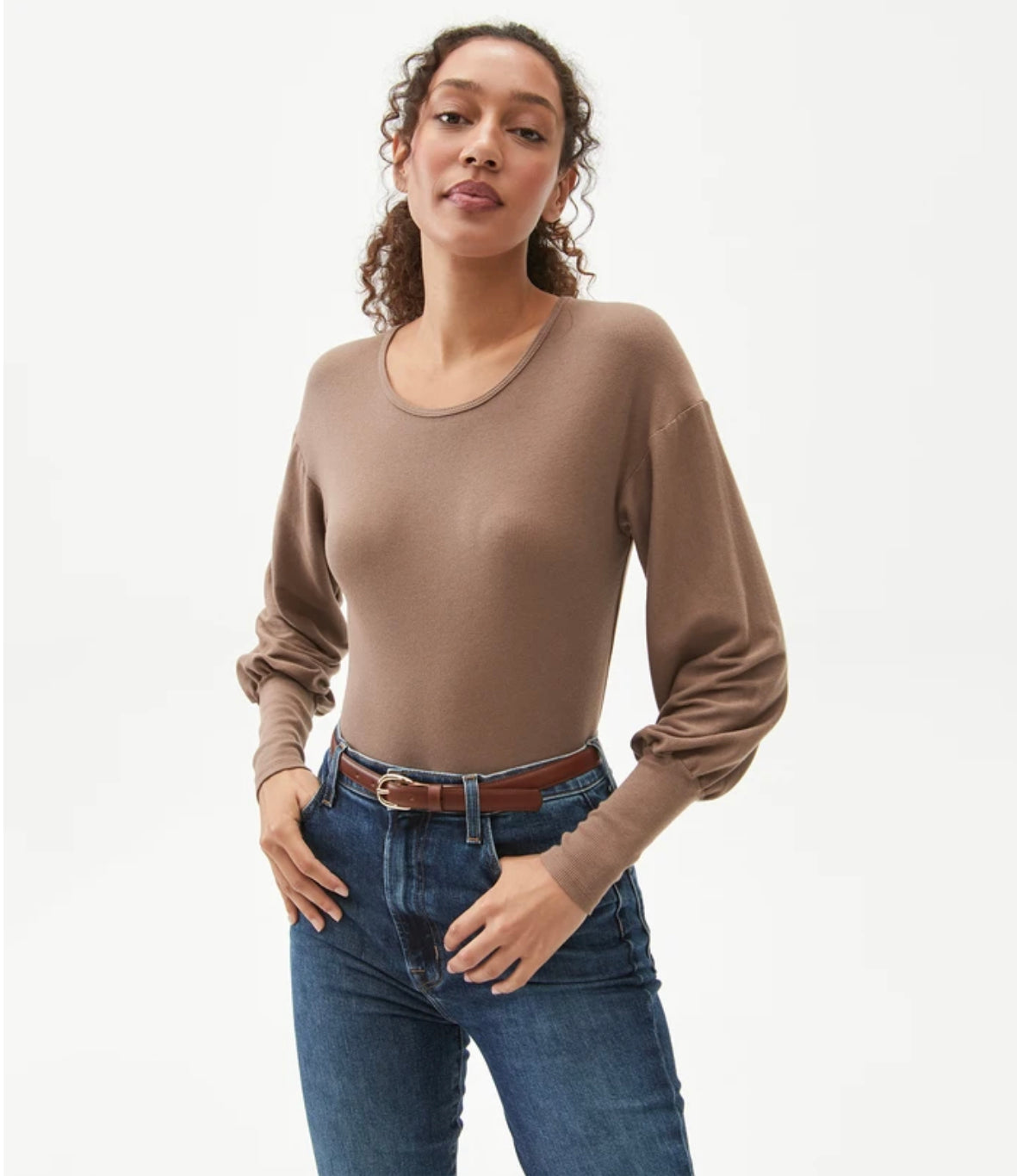 MICHAEL STARS Puff Sleeve MISHA Top