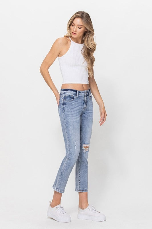 VERVET MidRise CARLENE Slim Straight Jean