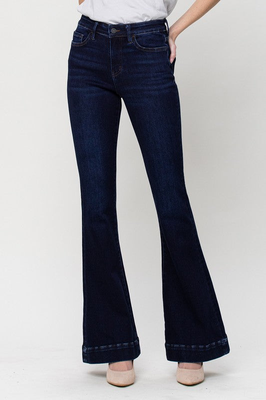VERVET Hi~Rise BELLA FashionHem Flare Jean