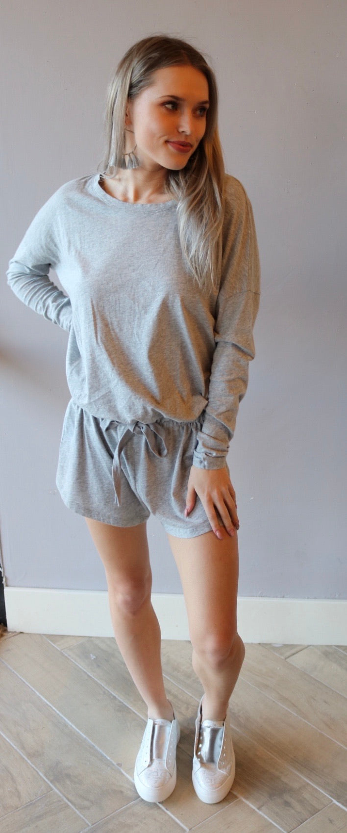 BOBI DropShoulder Jersey TURN BACK TIME Romper