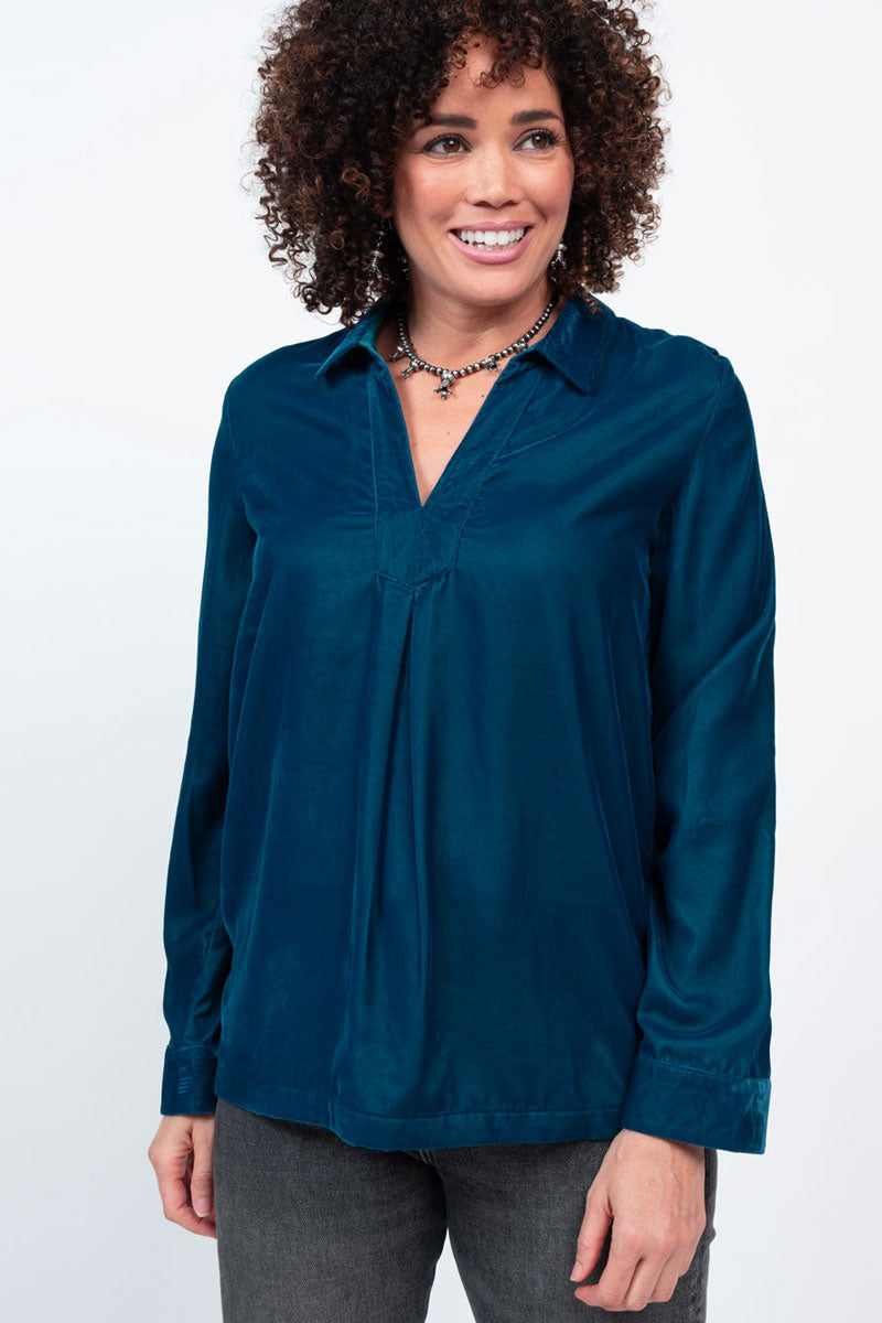 IVY JANE Velvet ANNA VNeck Top