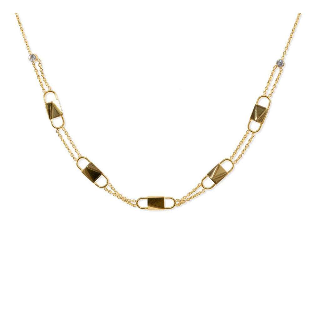 BRACHA Gold LOCK Choker Necklace