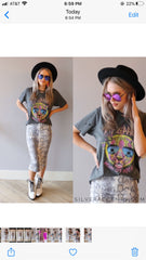 GTS Distressed DEF LEPPARD Rock of Ages SUNGLASS LEOPARD Tee