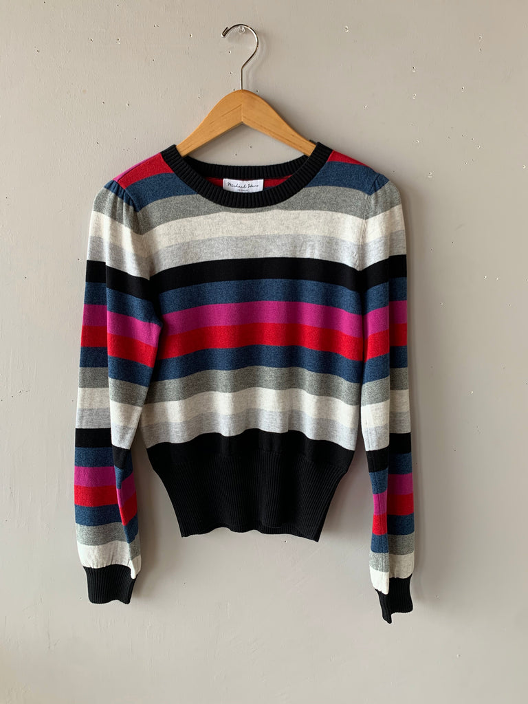 MICHAEL STARS Stripe BELL Sweater Top