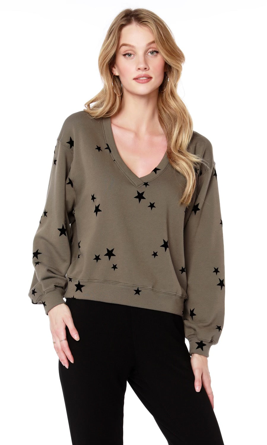BOBI Star ASTRO Fleece V-Neck Top
