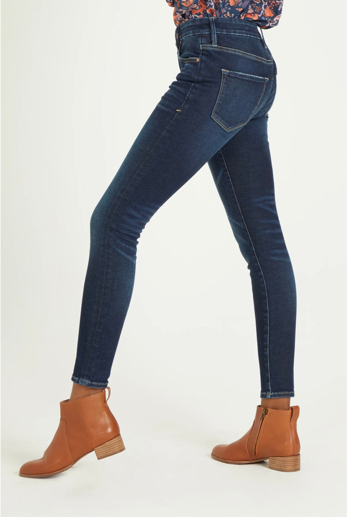 DEAR JOHN High Rise GISELE Stretch Skinny Jeans