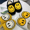 JUBILEE HAPPY FACE FUZZY SLIPPERS