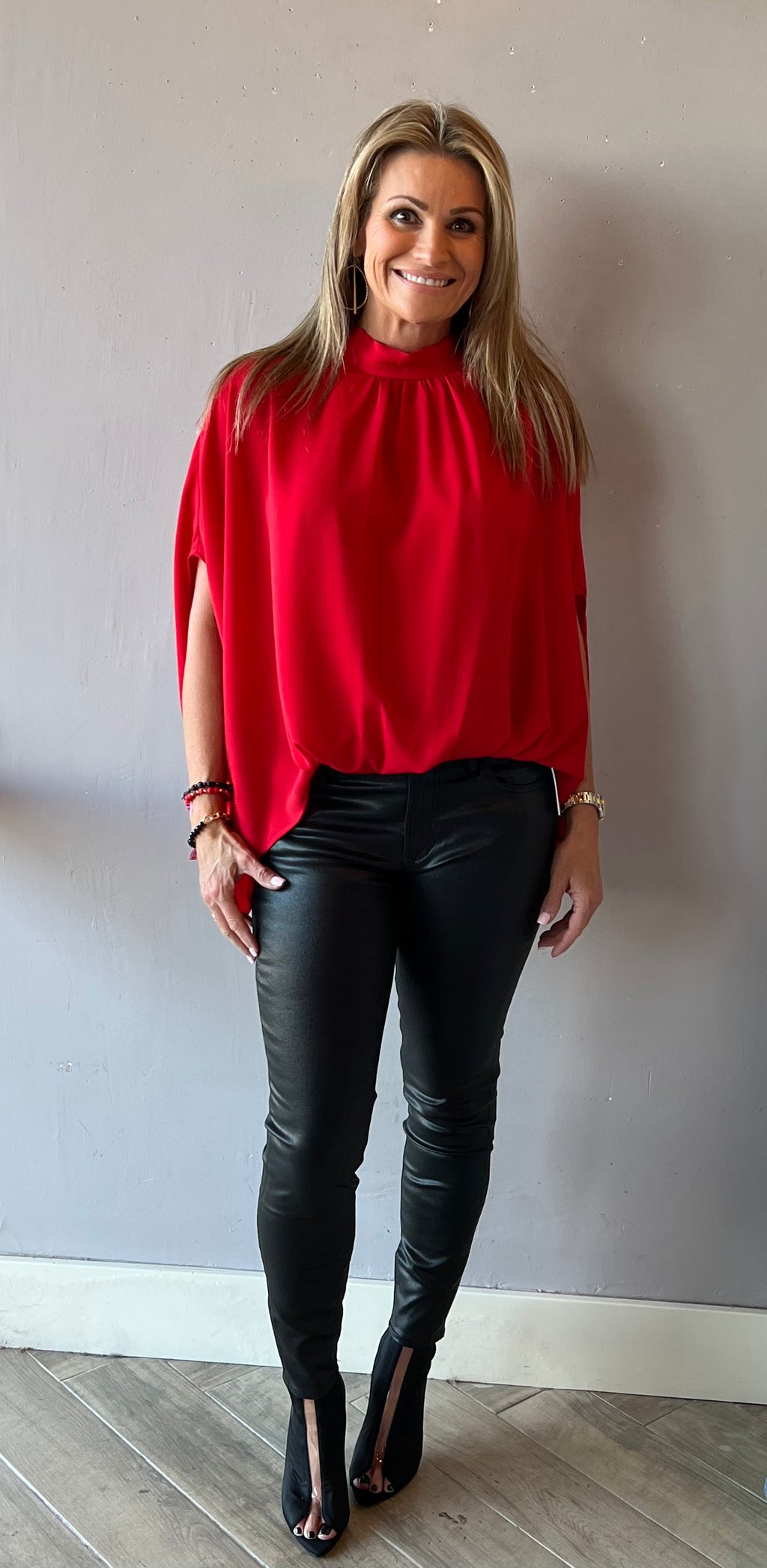 *IVY JANE Bow~Back RUBY Poncho Top