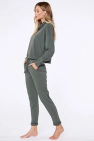 BOBI Sustainable Terry SlubKnit BALLOT ElasticWaist Pant