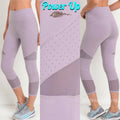 POWER UP Mesh/Perforated Crop Athleisure Legging