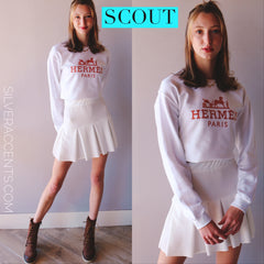 SCOUT Pleated StretchKnit Skirt