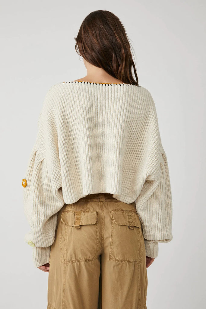 Free people 2025 balloon sleeve sweater