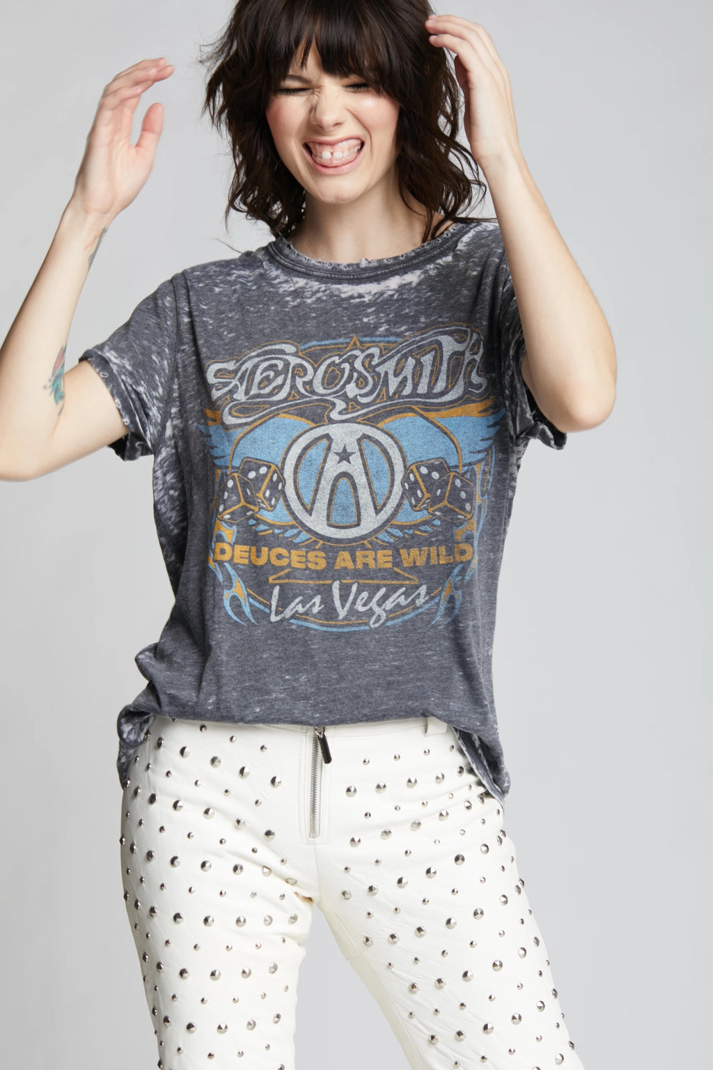 RECYCLED KARMA Aerosmith Deuces Are Wild Tee