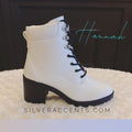 Qupid HANNAH LaceUp Combat Bootie