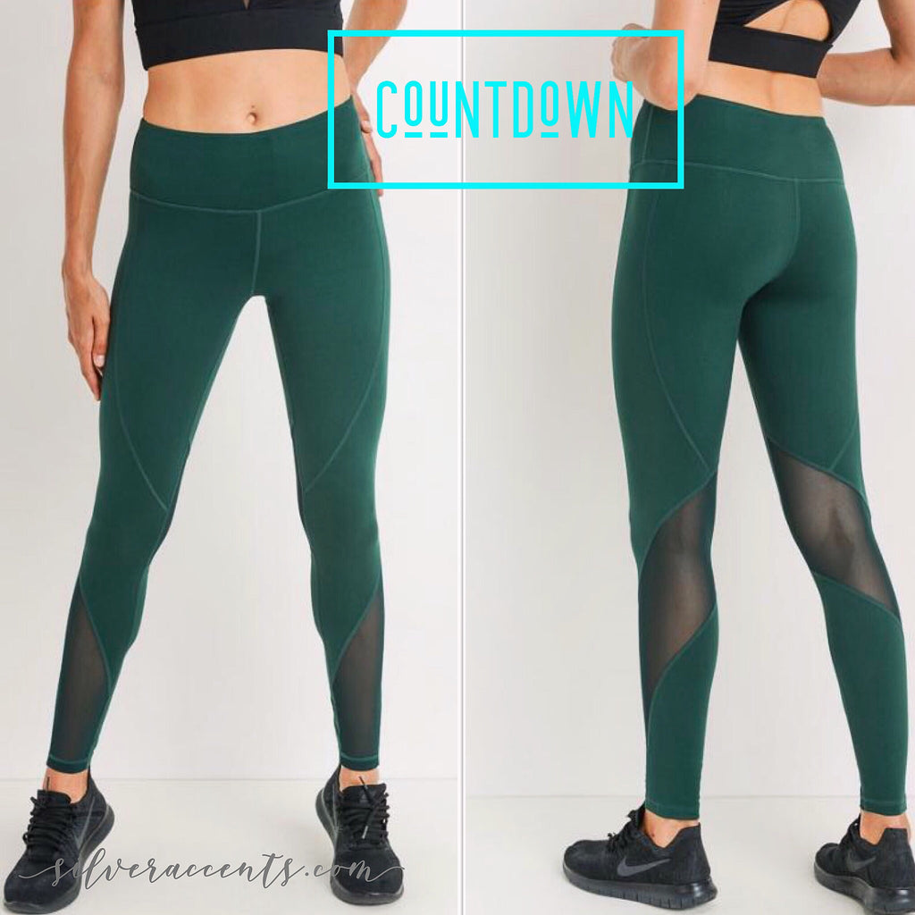 Mono B COUNTDOWN HiWaist Slant MeshPanel Legging