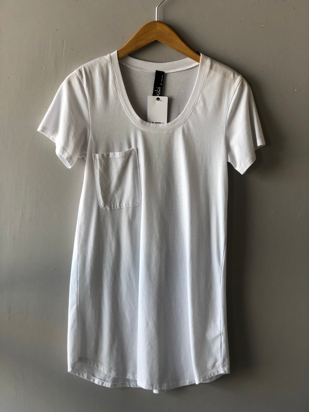 BOBI Lightweight Jersey PERFECT BOYFRIEND V-Neck ScoopNeck Tunic Dress