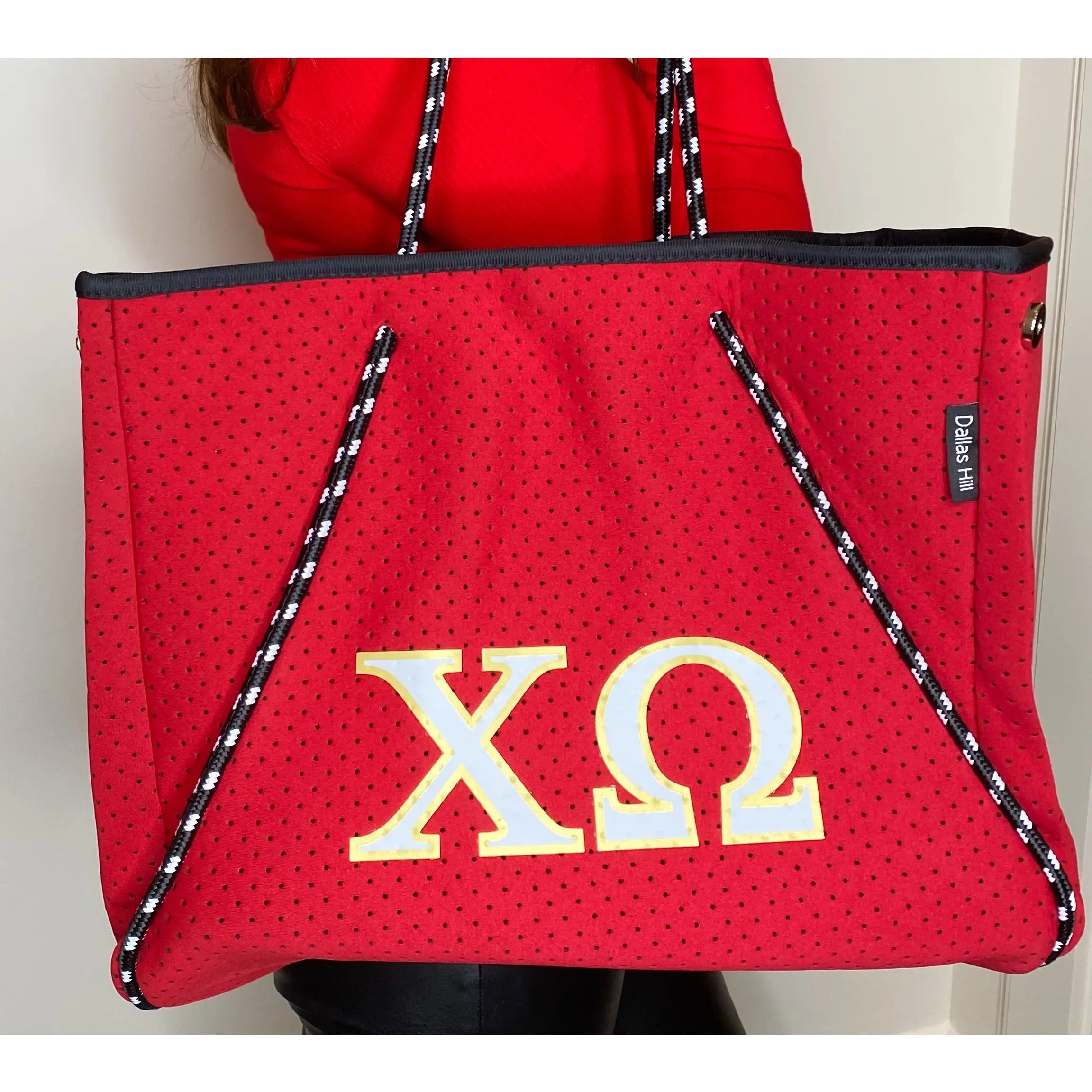 DH Sorority NEVERFULL Neoprene Greek Chic Tote Bag