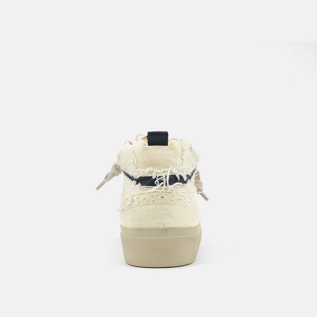 SHUSHOP MidTop PAULINA Distressed Star Sneaker