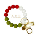 TDE Sorority Beaded KEYCHAIN Wristlet Greek Chic Hands Free