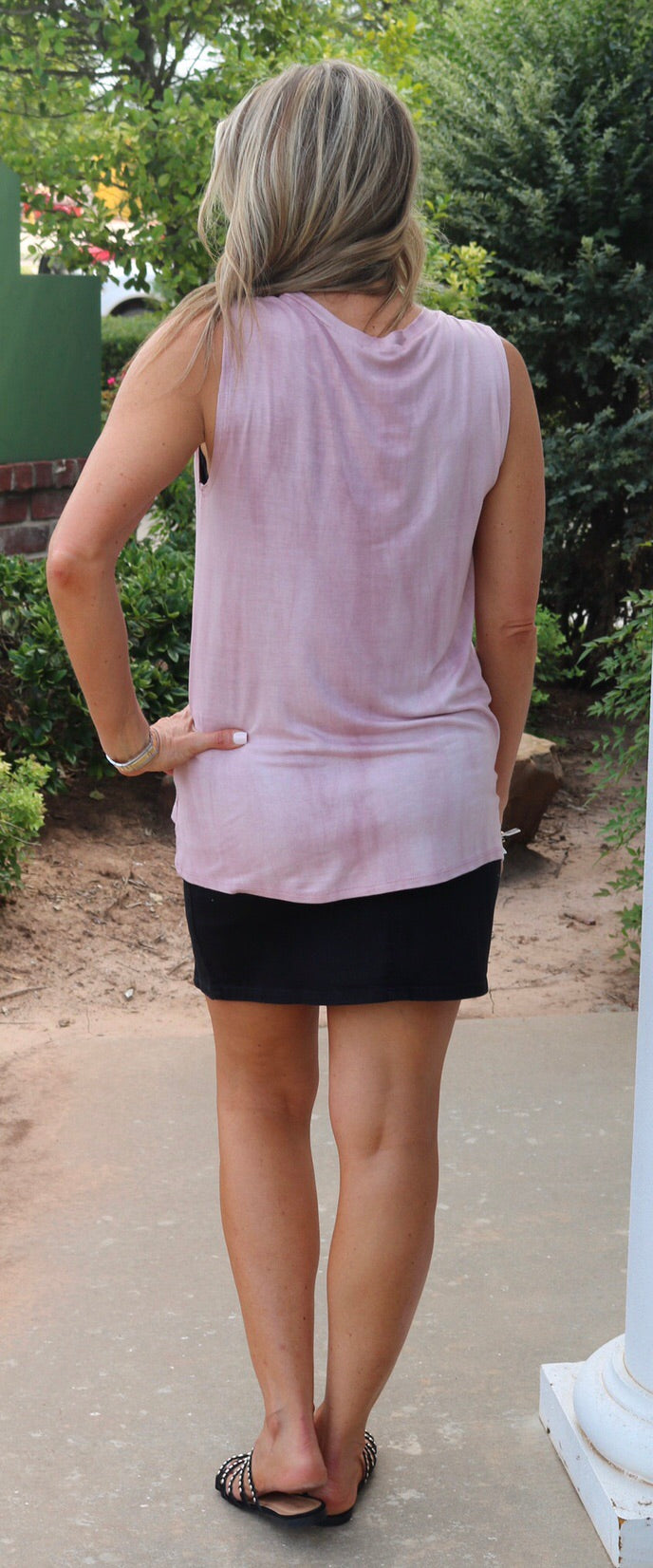 Zutter MAMA NEEDS SOME WINE DipDye Graphic Print Tank Top