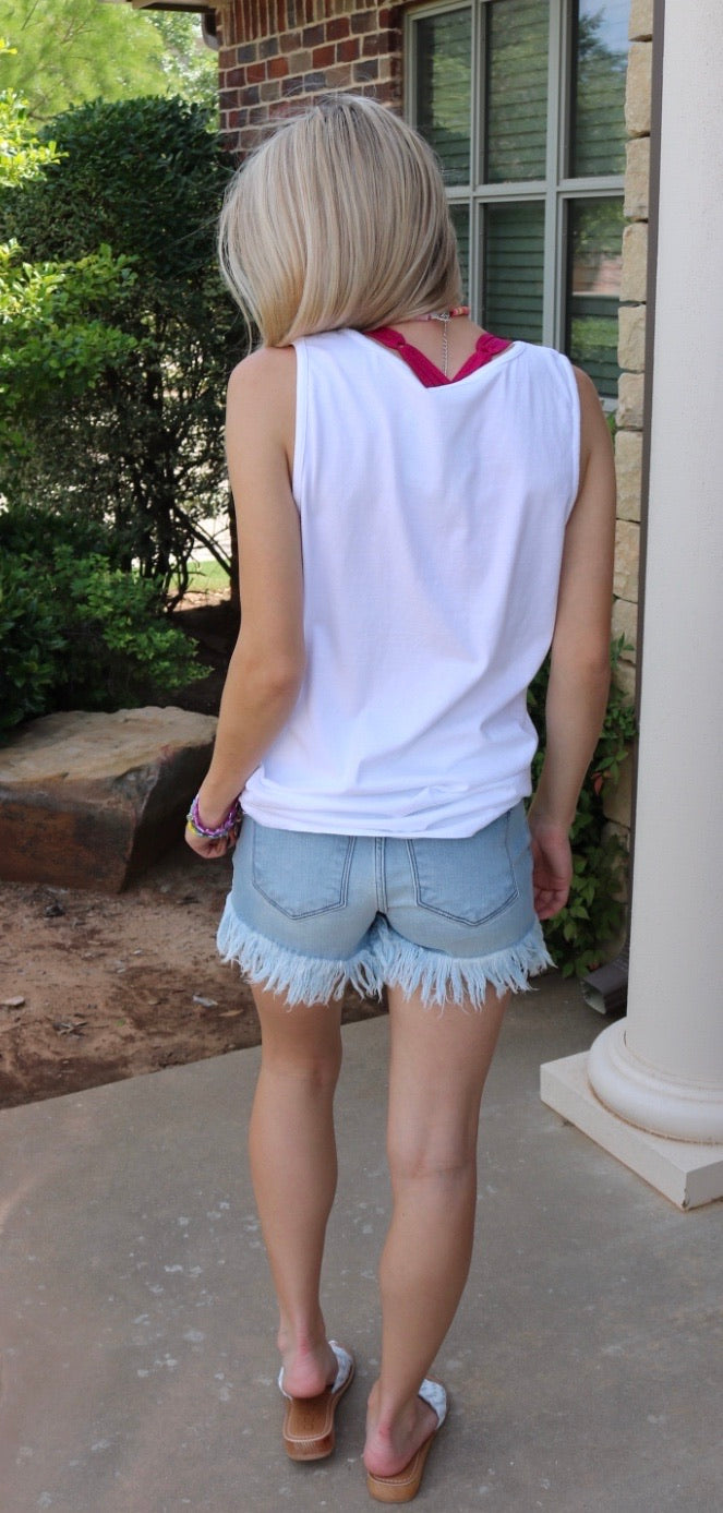 TTT SUMMER Tie~Dye Logo Comfort Colors Tank Top