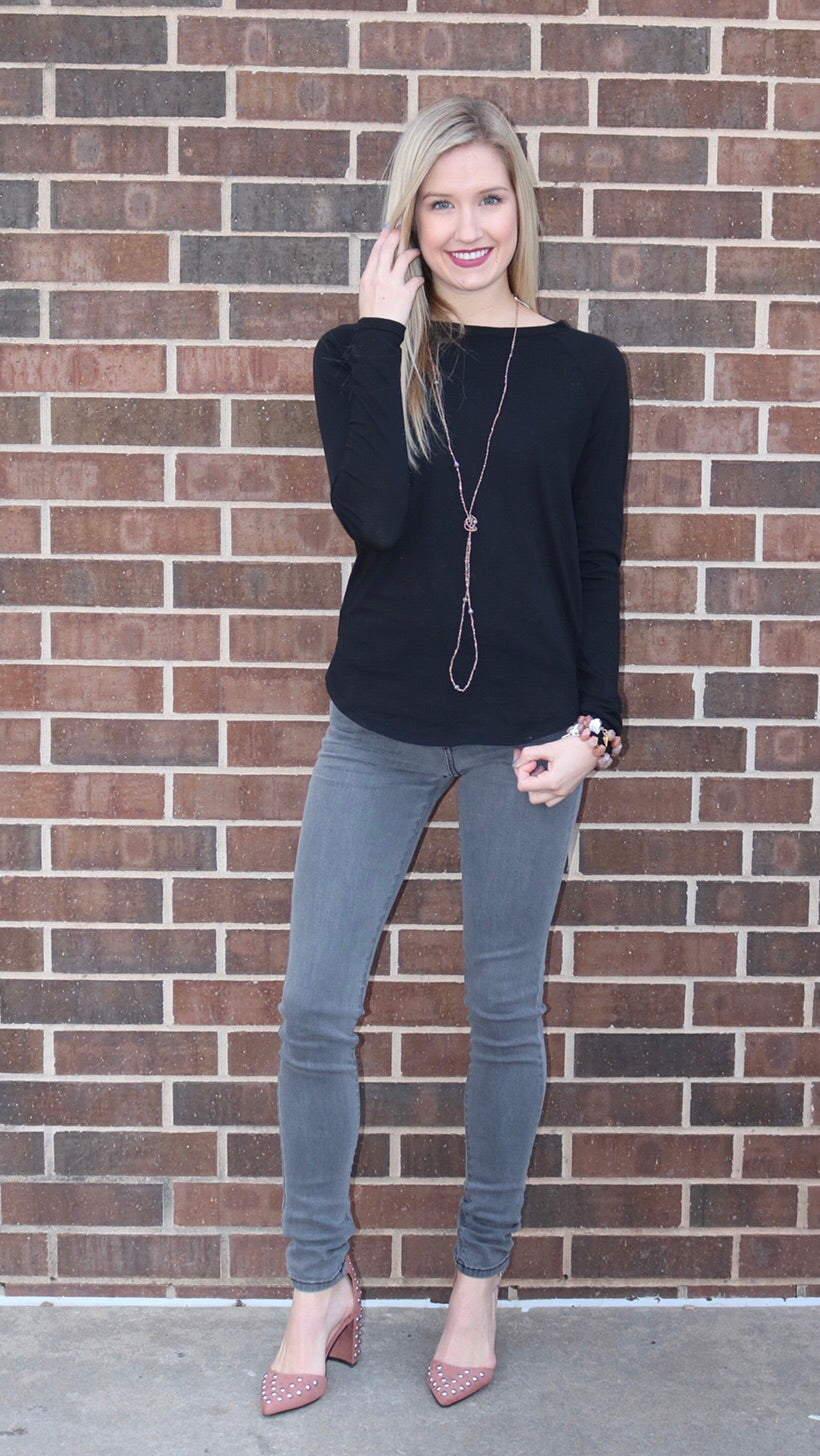 BOBI Jersey ELICIT Cutout CowlBack Top