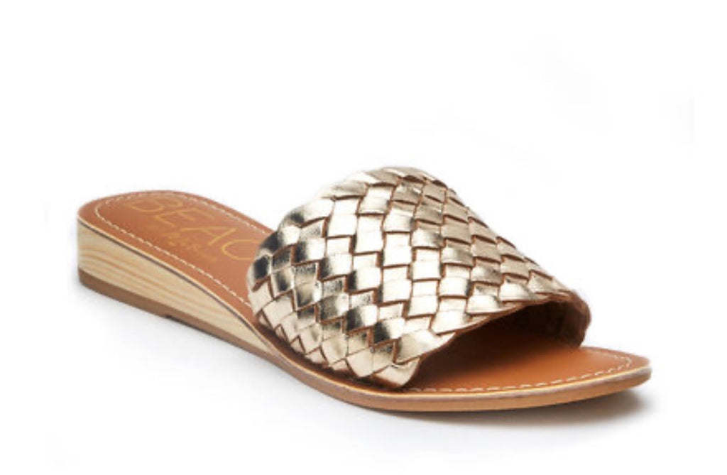 BEACH by MATISSE Braided PIPELINE MiniWedge Slide Sandal