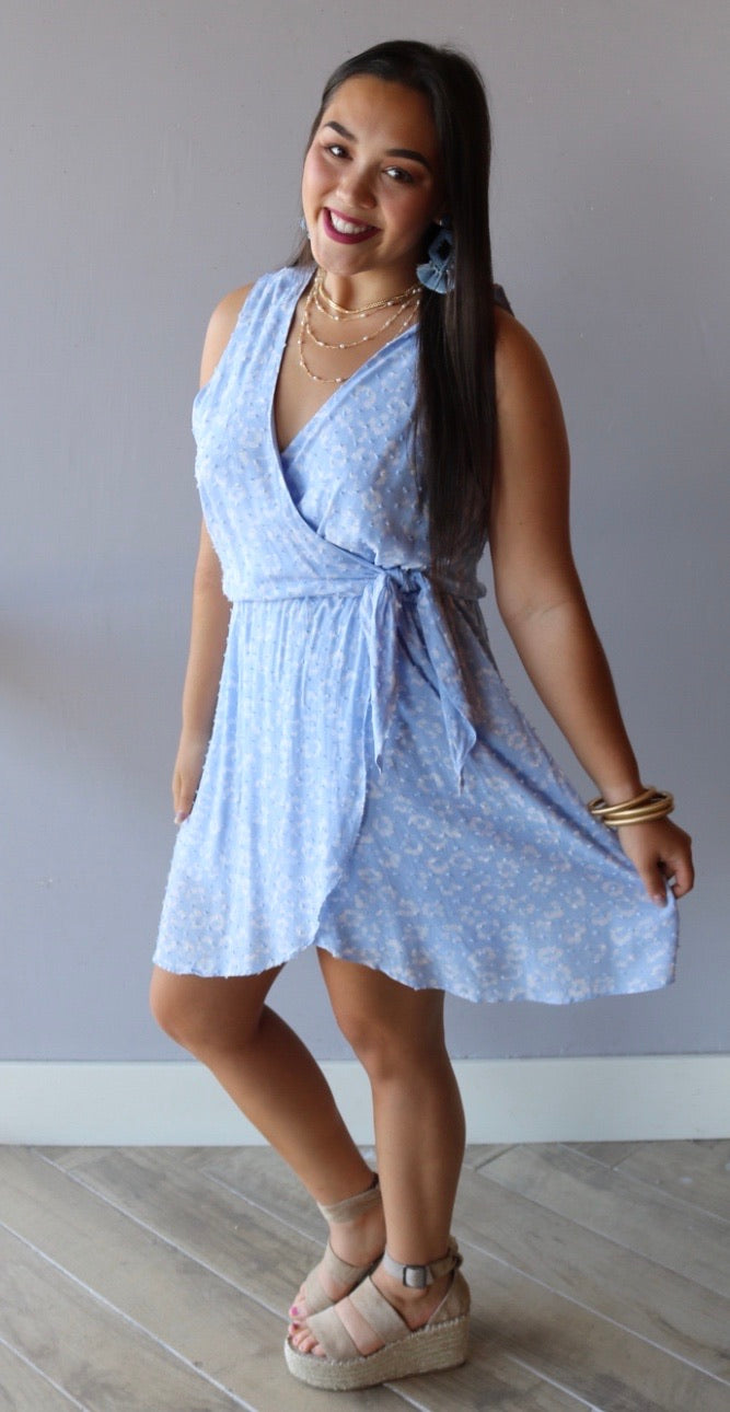 Everly POSTURE Floral Surplus Wrap Dress