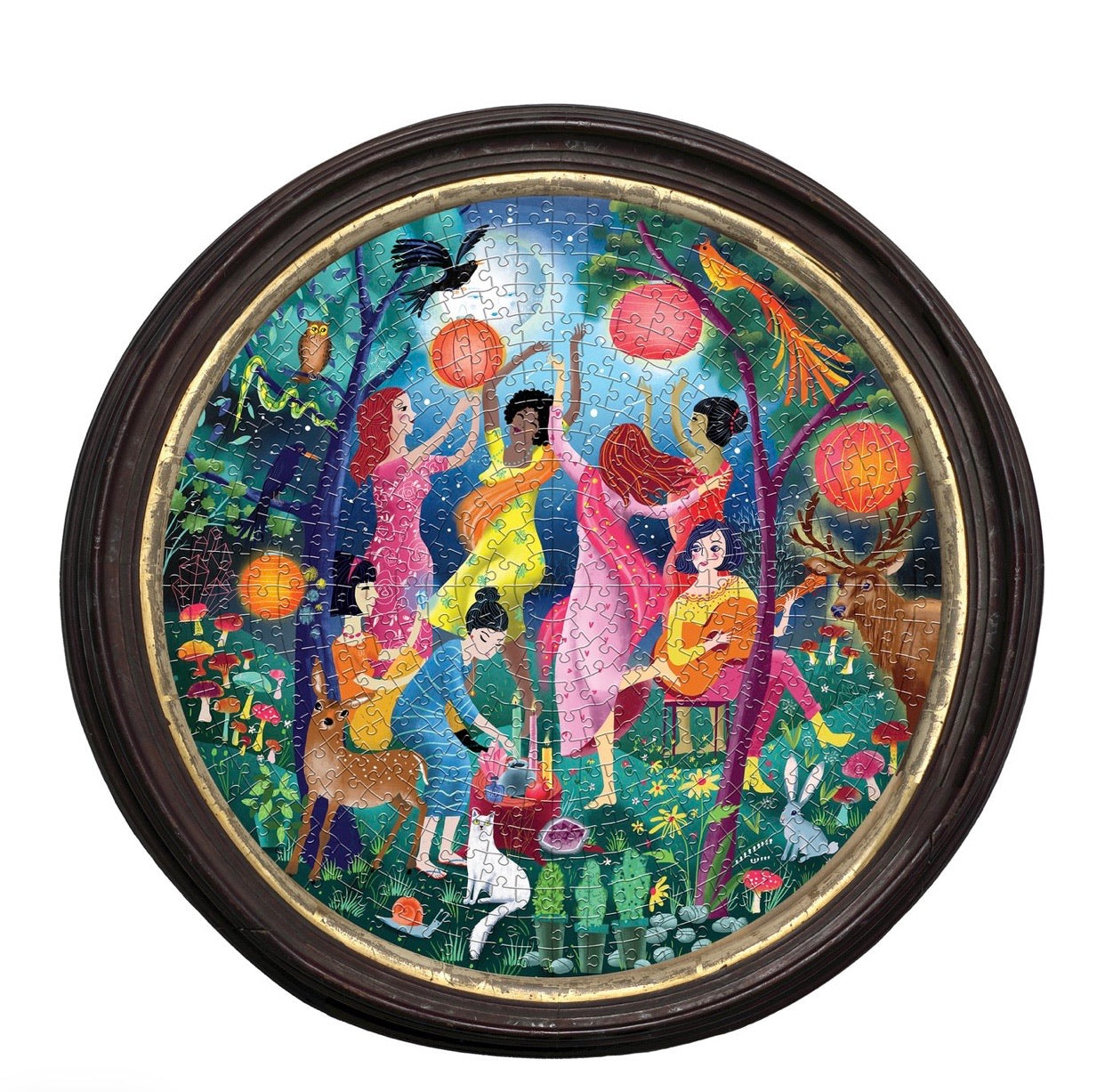 EEBOO Piece & Love 500 Pc ROUND Puzzle