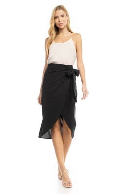 ESME Wrap Midi Chiffon Skirt
