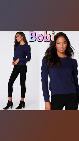 BOBI Puff Sleeve APPOINT SlubJersey Top