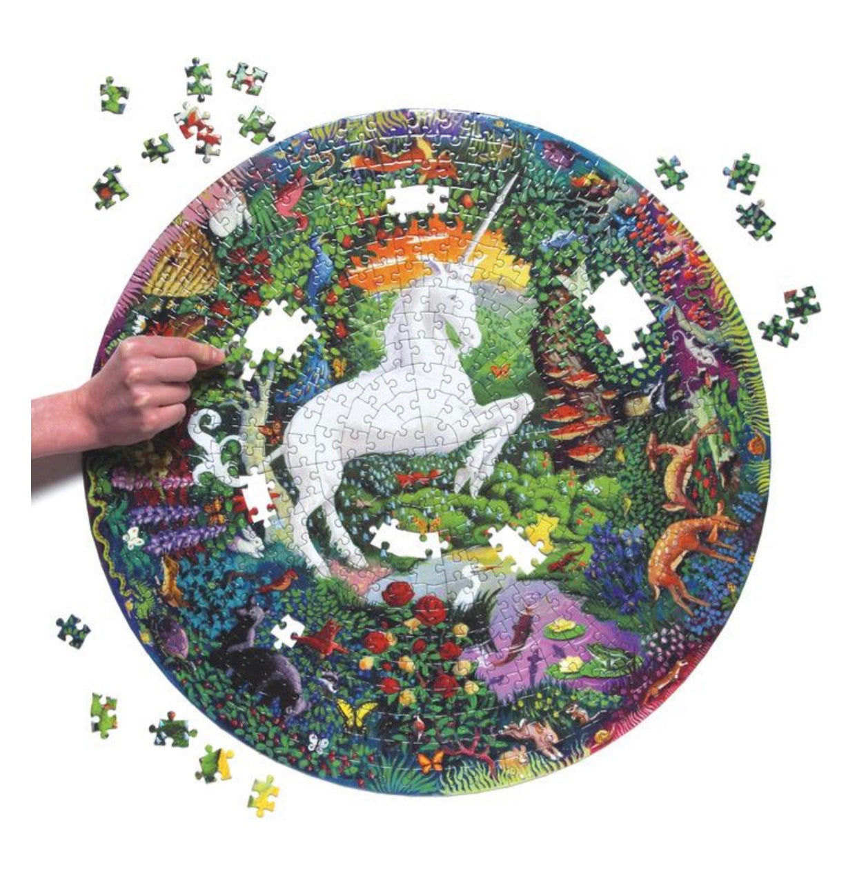 EEBOO Piece & Love 500 Pc ROUND Puzzle